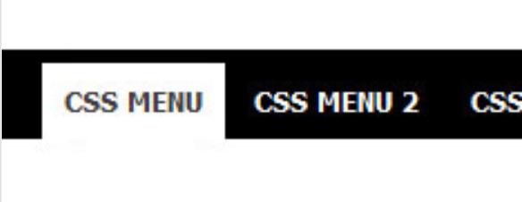 html menu horizontal